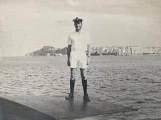 Jerry Anderson in Corfu when he was a Petty Officer in 1976