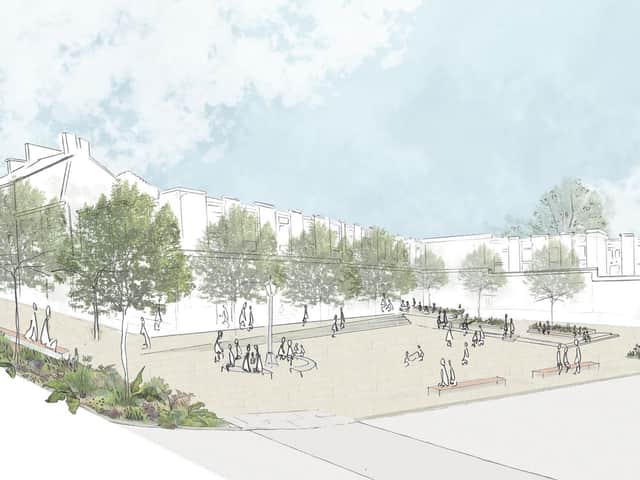Artist impression of Kirkham’s Market Square