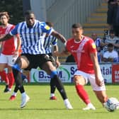 Morecambe striker Courtney Duffus is sidelined with a thigh injury