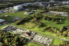 The huge nuclear fuel factory at Springfields between Preston and Blackpool