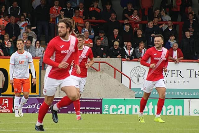 Cole Stockton's second goal of the afternoon gave Morecambe a point against Accrington Stanley