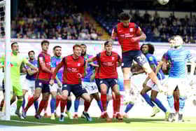 Preston North End defend a Birmingham City corner in the goalless draw at St Andrew's