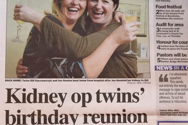 The twins' incredible story was first told by the Lancashire Post 10 years ago