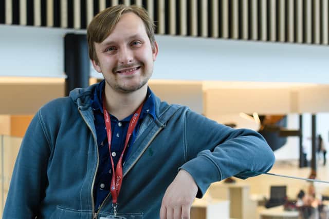 UCLan student Matthew Snape says he loves the new building