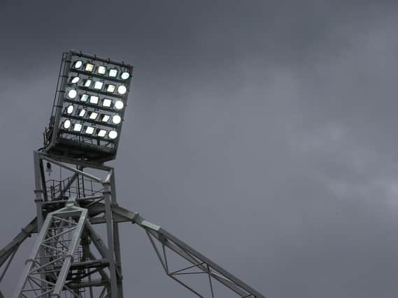 Deepdale's iconic floodlight.