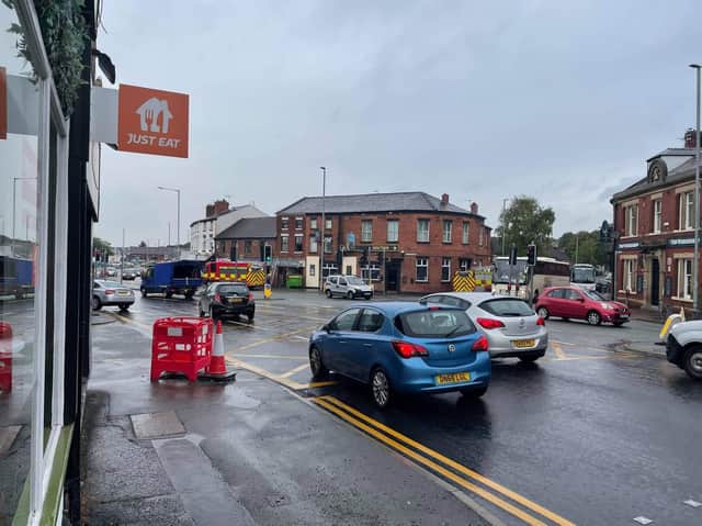 Fire crews at Umberto's in Watery Lane, Preston today (Tuesday, September 28). Pic credit: Ashton & PR2 Community Group
