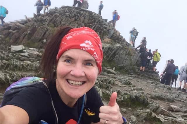 As part of her new challenge Ramona has climbed Snowdon