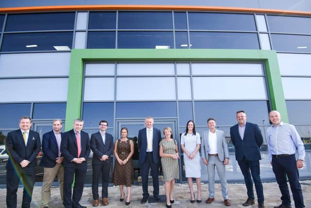 Eric Wright Group hands over the £8m new factory to Multi-ply at Blackpool airport