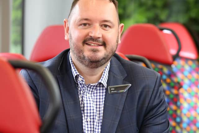 Alex Hornby, CEO of Transdev Blazefield, the bus company which runs services in Lancashire, from Preston to Blackburn, Burnley, Chorley and Nelson