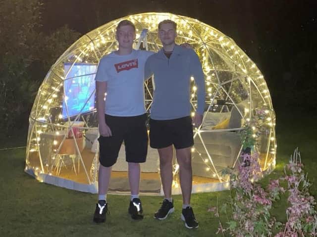 Childhood friends Josh and Joe launched the luxury igloo hire business