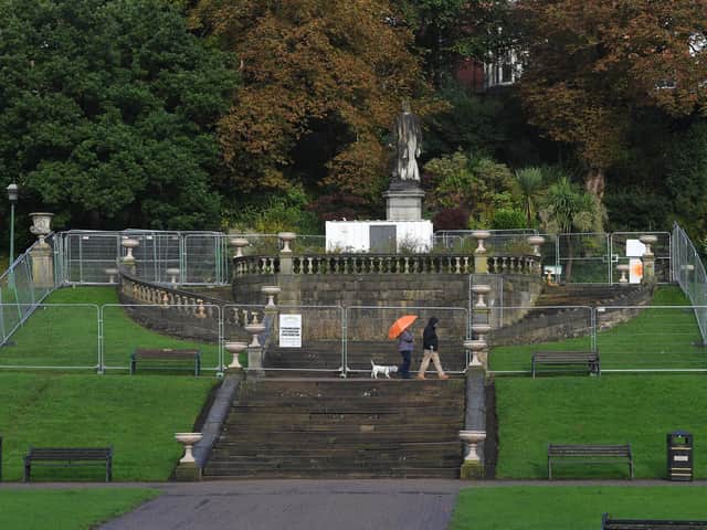 The steps will be cordoned off until the end of November