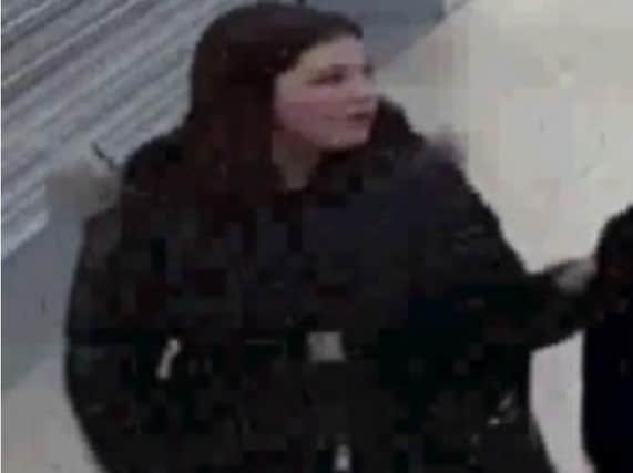 Do you recognise this young woman? Police say she could help them with their enquiries about three robberies.