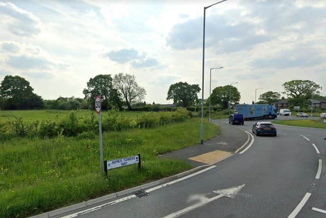 A new exit would have been created to access a proposed estate off the Broughton bypass (image: Google)