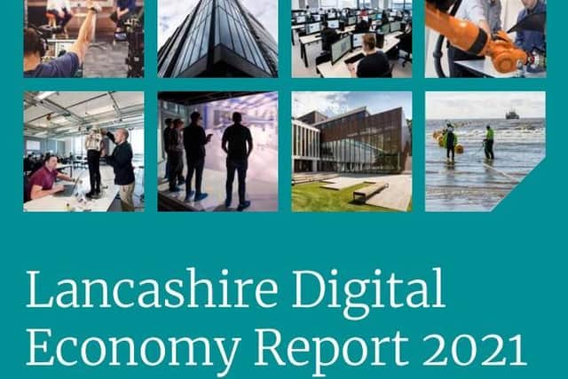 The cover of the Lancashire Digital Economy report