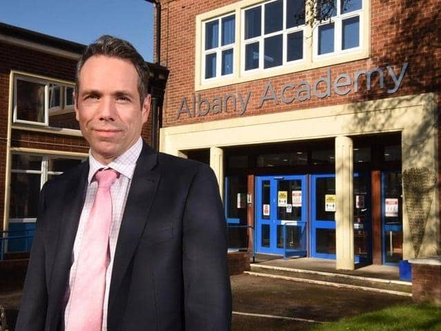 Albany Academy's headteacher, Peter Mayland, welcomes the plans for 2022 but believes measures should still be in place the following year.