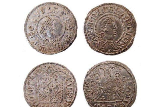 Police previously said the recovered coins were similar to these four from the British Museum. (Credit: British Museum)
