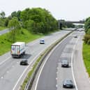 The three-mile section of the motorway between junction 8 at Hapton and junction 10 at Burnley is being resurfaced in both directions