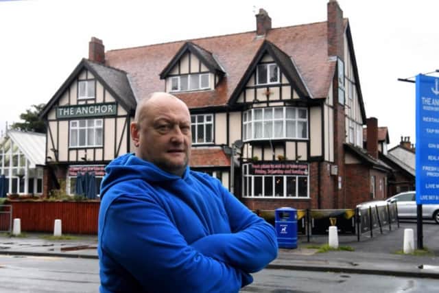 Landlord Peter Sutcliffe outside the Anchor which will close at the end of the month.