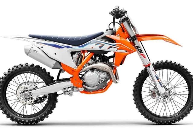 The distinctive dirt bike which is worth almost £9,000.