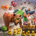 The full cast of The Very Hungry Caterpillar at The Dukes, Lancaster.
