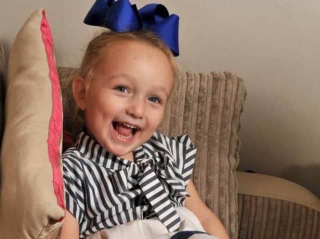 Elsie Lowe has a potentially life-threatening egg allergy