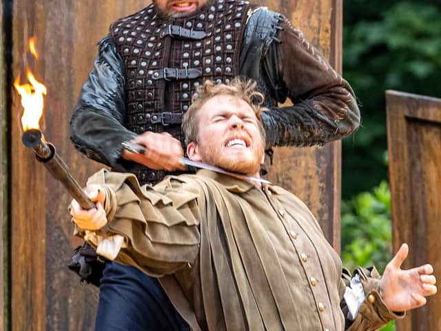 The Lord Chamberlain’s Men’s performance of Macbeth. Picture by Phil Downie
