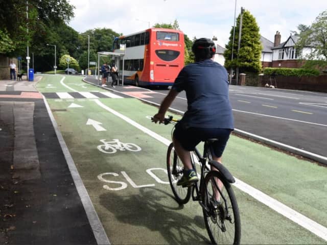 The cycle superhighway will stretch from Penwortham town centre to Broadgate in Preston.