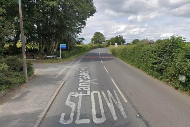 A Blackpool man in his 20s died in hospital on Saturday, October 9, 2021, the day after he was involved in a crash in Lancaster Road, Cockerham, while riding his motorbike, police said (Picture: Google Street View)