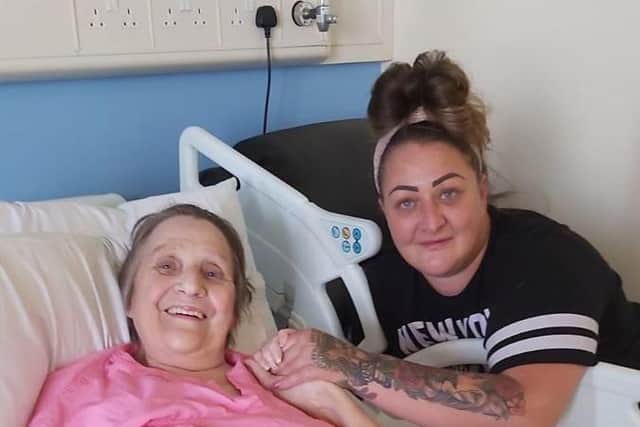 Donna couldn't see her ill mother Jaqueline for five weeks at Preston Hospital