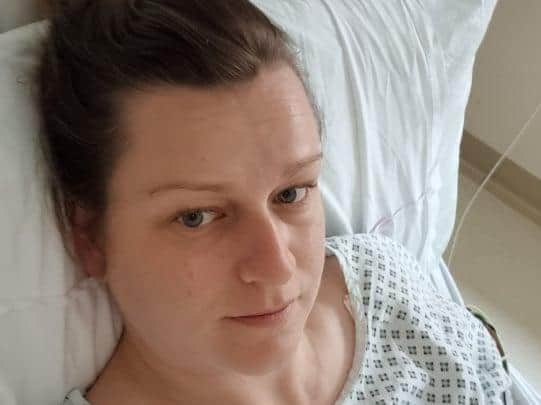 Laura Jayne Ward was told she had suffered a heart attack on her own and has only recently been able to see family since being moved to Blackpool Hospital