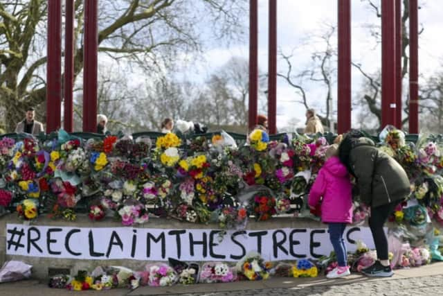 The Reclaim The Streets vigil on Clapham Common after the murder of Sarah Everard.