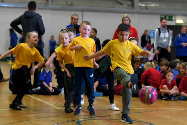 The under 9's mini skills competition for years 3 and 4, held at Preston College. Image: Neil Cross.
