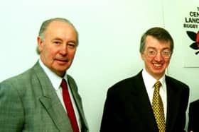 Trevor Hemmings (left) with Bryan Gray in 1996