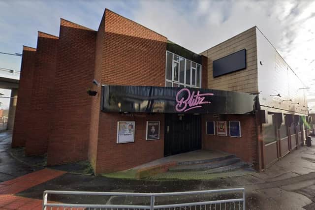Police said one of the suspects, a 34-year-old man from Preston, was seen speaking to the victim earlier in the night outside Blitz Nightclub in Church Row, near the bus station. Pic: Google