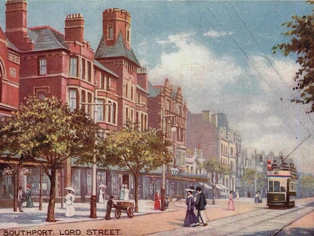 Lord Street, Souhport, where Humber worked as a bank clerk