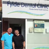 Mike Brindle (pictured left) made Matt Bonnell (pictured right) a brand new upper denture for free after reading his story online
