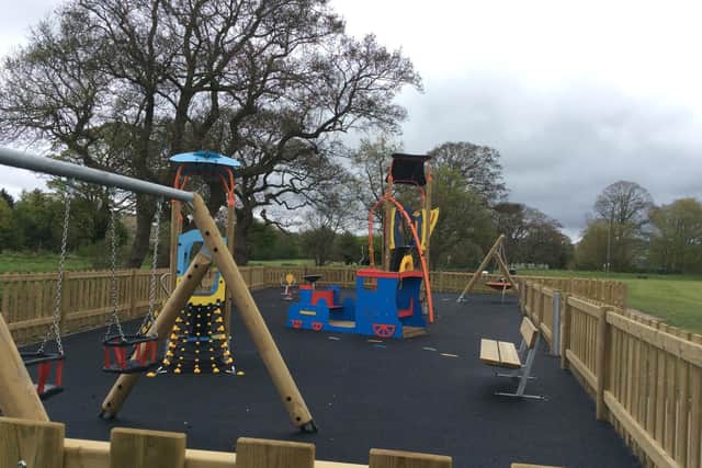 The young children's play area was the first redevelopment project