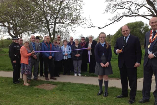 Milestone moment - the new young children's play area was officially opened by Preston North and Wyre MP Ben Wallace in April 2017