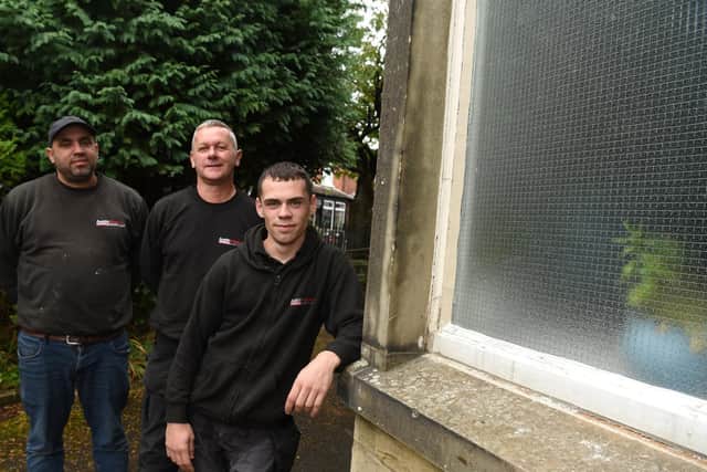 Austin Watson Ltd fixed the church's windows for free after they were smashed in by vandals.