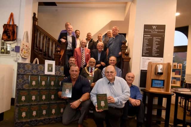 The Class of 77 with Mayor Coun Javed Iqbal at the book launch in Preston.