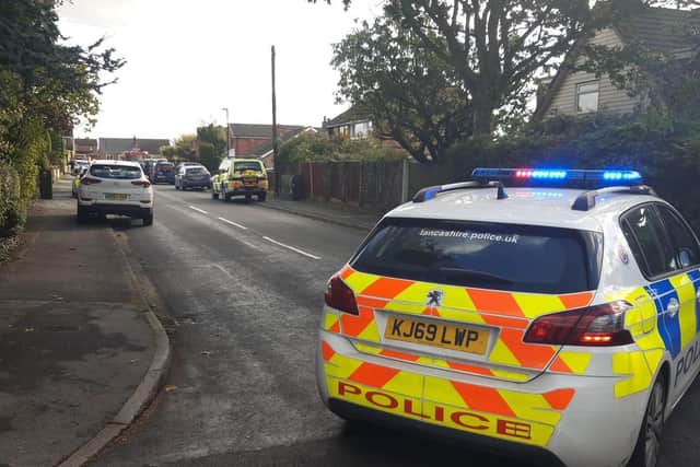 A safety cordon was put in place and residents were advised to avoid the area.