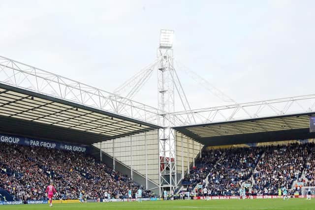 Preston North End's Deepdale ground during the game against Derby