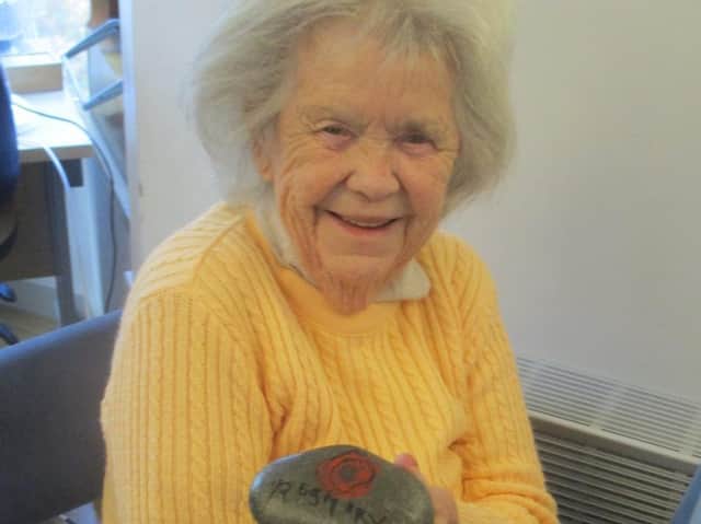 A Senior Community Friendship Group participant