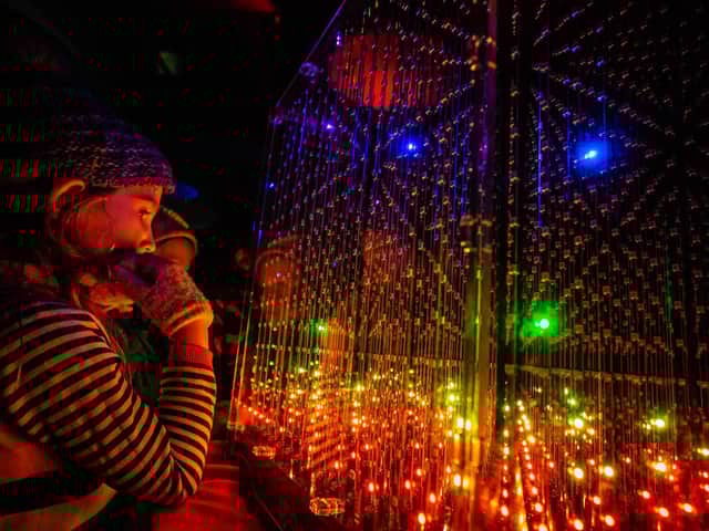 Discover Lancaster University's Exploration Zone at The Storey during Light Up Lancaster. Photo by Robin Zahler.