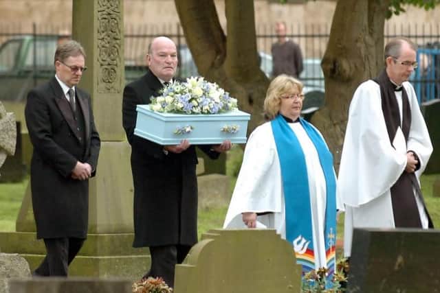 The baby boy was laid to rest at St Michael's Church in Kirkham without ever being identified
