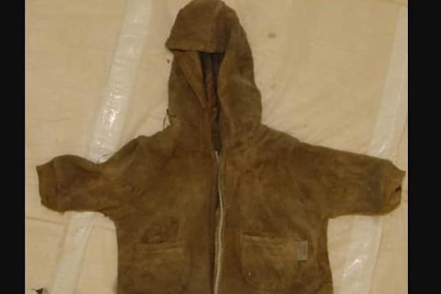 The fleece the baby was found in