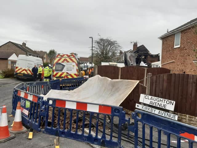 Gas company Cadent has confirmed that all "gas mains and service pipes" in the Kirkby Avenue area are in safe working order and the gas supply "did not contribute to or cause the explosion"