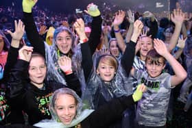 In the slime pit at Slimefest with Diversity and Fleur East