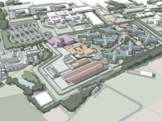 The proposed plans including a car park with more than 500 spaces which will creep on to the estate
