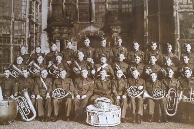 The Chorley Home Guard Band outside Astley Hall. Picture courtesy of Stuart Clewlow